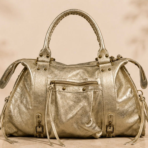 Sac à main Capucine Doré cuir Irisé