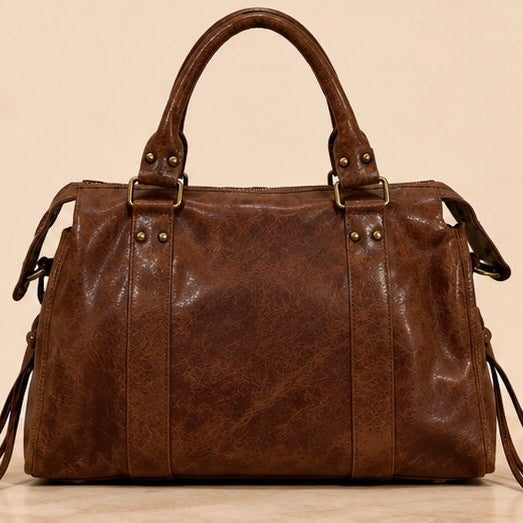 Sac à main Capucine cuir Cognac