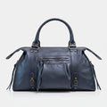 Sac à main Capucine Marine irisé cuir