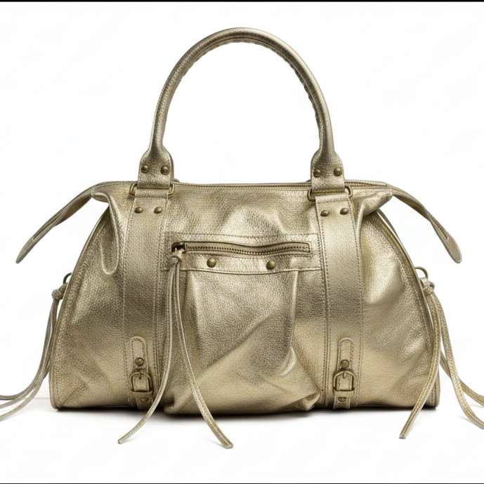 Sac à main Capucine Bronze cuir Irisé