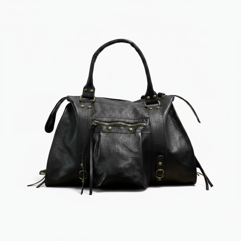 Sac à main Capucine Noir Cuir Irisé