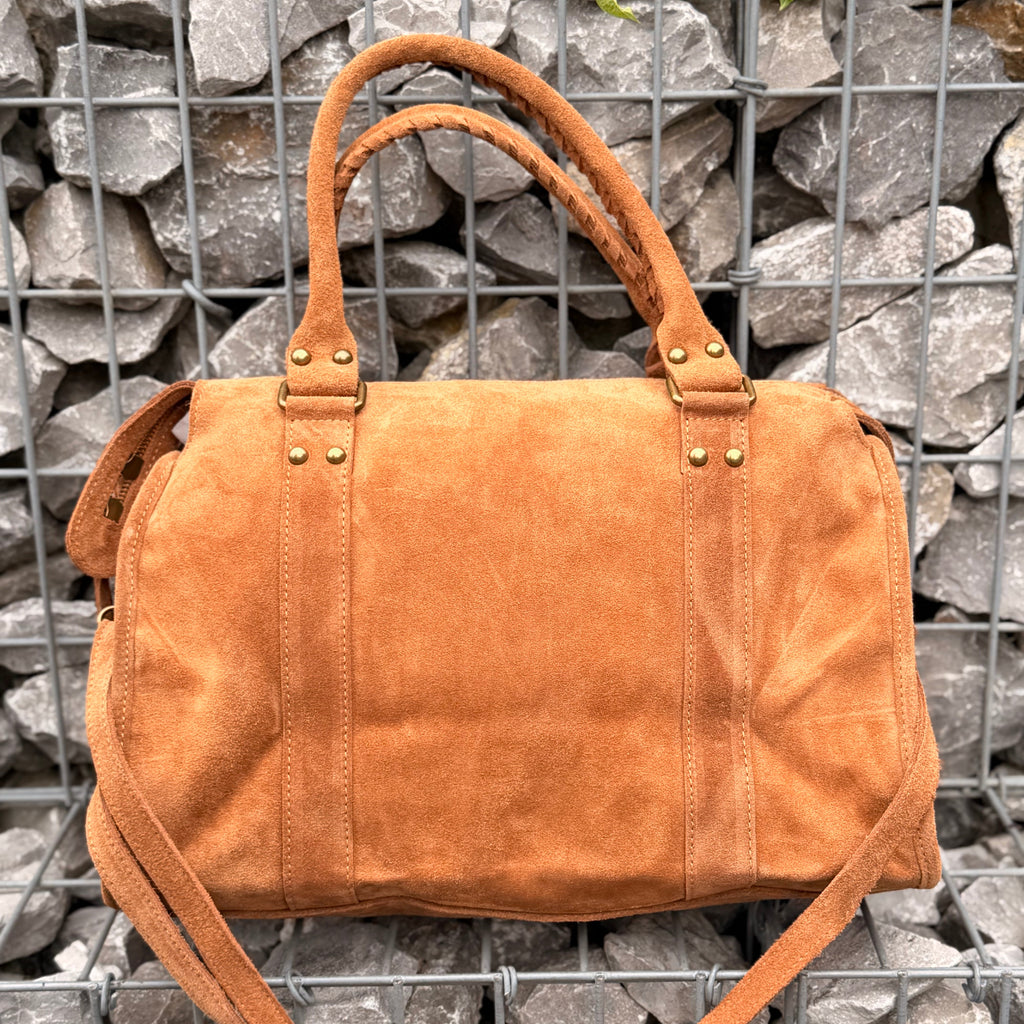 Sac à main Capucine Daim Camel