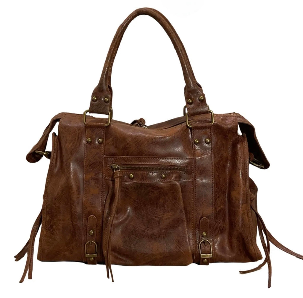 Sac à main Capucine cuir Cognac